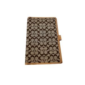 Coach Signature check book cover